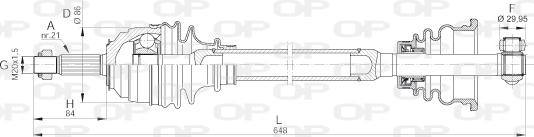 Open Parts DRS6170.00 - Arbre de transmission cwaw.fr