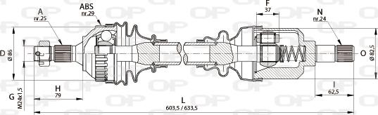 Open Parts DRS6178.00 - Arbre de transmission cwaw.fr