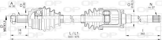 Open Parts DRS6394.00 - Arbre de transmission cwaw.fr