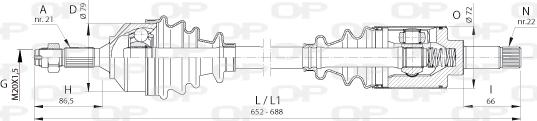 Open Parts DRS6390.00 - Arbre de transmission cwaw.fr