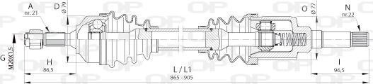 Open Parts DRS6391.00 - Arbre de transmission cwaw.fr