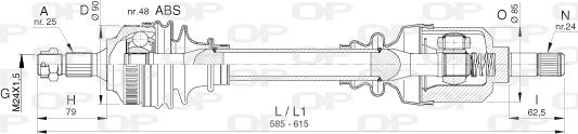 Open Parts DRS6397.00 - Arbre de transmission cwaw.fr