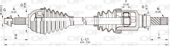 Open Parts DRS6345.00 - Arbre de transmission cwaw.fr