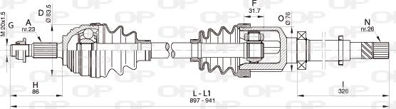 Open Parts DRS6343.00 - Arbre de transmission cwaw.fr