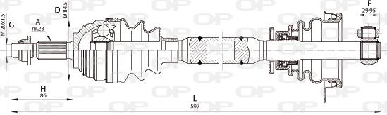 Open Parts DRS6352.00 - Arbre de transmission cwaw.fr