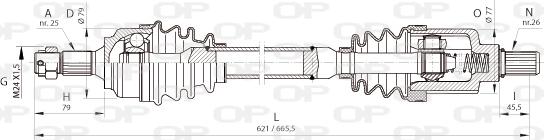 Open Parts DRS6368.00 - Arbre de transmission cwaw.fr