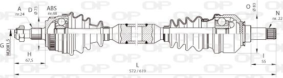 Open Parts DRS6362.00 - Arbre de transmission cwaw.fr