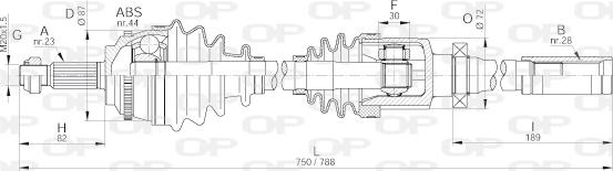 Open Parts DRS6300.00 - Arbre de transmission cwaw.fr