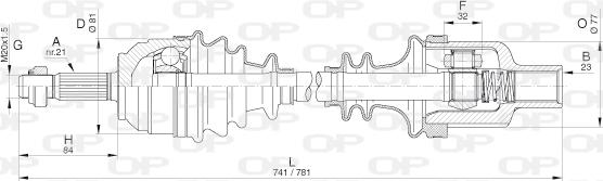 Open Parts DRS6302.00 - Arbre de transmission cwaw.fr