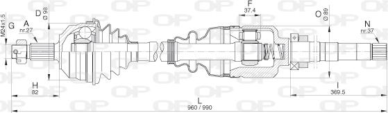 Open Parts DRS6311.00 - Arbre de transmission cwaw.fr