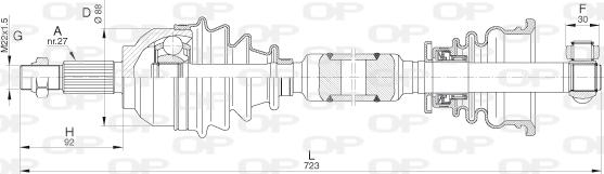 Open Parts DRS6317.00 - Arbre de transmission cwaw.fr