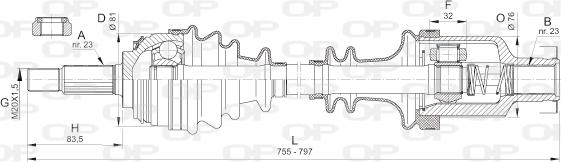 Open Parts DRS6382.00 - Arbre de transmission cwaw.fr