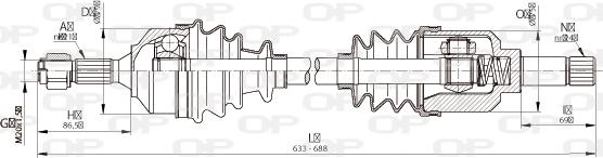 Open Parts DRS6336.00 - Arbre de transmission cwaw.fr