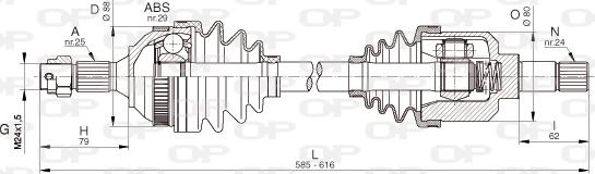 Open Parts DRS6330.00 - Arbre de transmission cwaw.fr