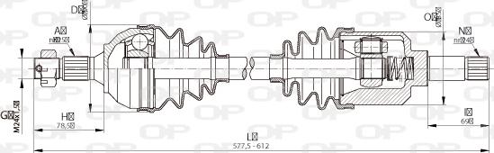 Open Parts DRS6333.00 - Arbre de transmission cwaw.fr