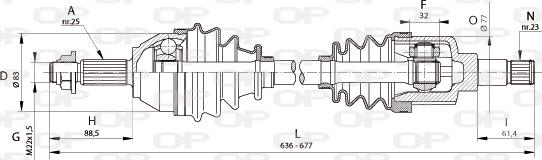 Open Parts DRS6321.00 - Arbre de transmission cwaw.fr