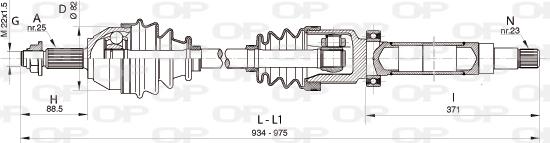 Open Parts DRS6322.00 - Arbre de transmission cwaw.fr