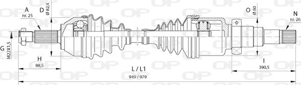 Open Parts DRS6373.00 - Arbre de transmission cwaw.fr