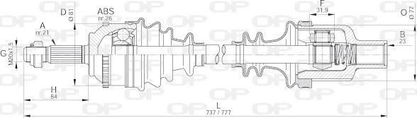 Open Parts DRS6299.00 - Arbre de transmission cwaw.fr