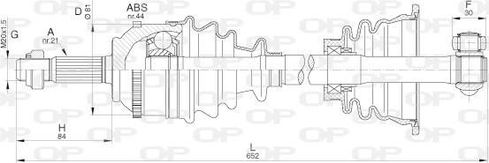 Open Parts DRS6295.00 - Arbre de transmission cwaw.fr