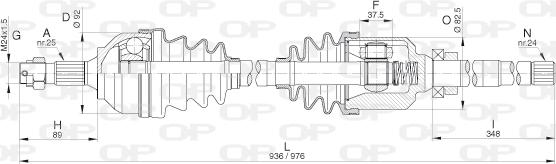 Open Parts DRS6292.00 - Arbre de transmission cwaw.fr