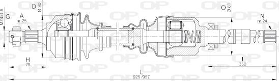 Open Parts DRS6248.00 - Arbre de transmission cwaw.fr