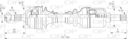 Open Parts DRS6256.00 - Arbre de transmission cwaw.fr