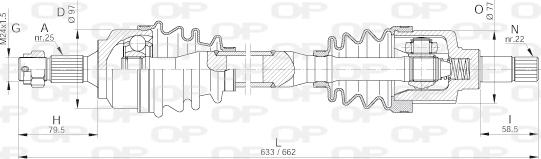 Open Parts DRS6257.00 - Arbre de transmission cwaw.fr