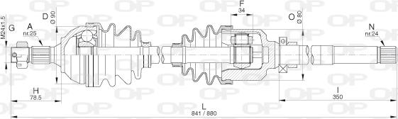 Open Parts DRS6264.00 - Arbre de transmission cwaw.fr