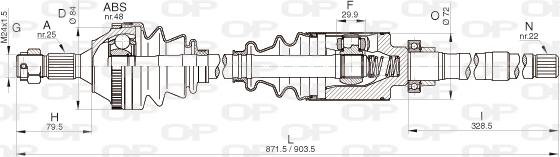 Open Parts DRS6266.00 - Arbre de transmission cwaw.fr