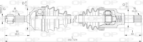 Open Parts DRS6260.00 - Arbre de transmission cwaw.fr