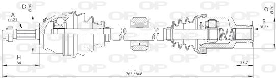 Open Parts DRS6262.00 - Arbre de transmission cwaw.fr