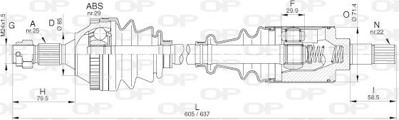 Open Parts DRS6267.00 - Arbre de transmission cwaw.fr