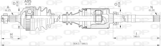 Open Parts DRS6200.00 - Arbre de transmission cwaw.fr