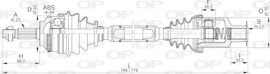 Open Parts DRS6208.00 - Arbre de transmission cwaw.fr