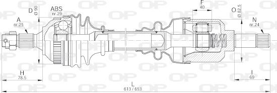 Open Parts DRS6202.00 - Arbre de transmission cwaw.fr