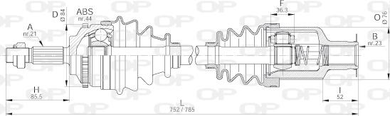 Open Parts DRS6207.00 - Arbre de transmission cwaw.fr