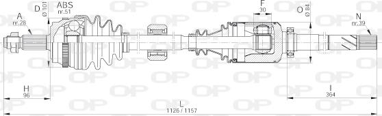 Open Parts DRS6210.00 - Arbre de transmission cwaw.fr