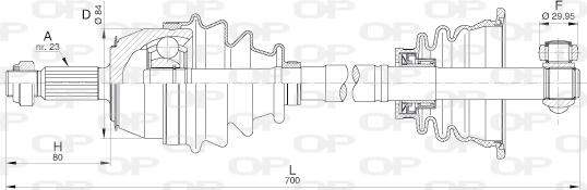 Open Parts DRS6211.00 - Arbre de transmission cwaw.fr