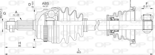 Open Parts DRS6212.00 - Arbre de transmission cwaw.fr