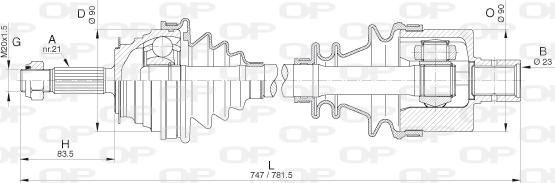 Open Parts DRS6284.00 - Arbre de transmission cwaw.fr