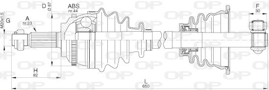 Open Parts DRS6285.00 - Arbre de transmission cwaw.fr