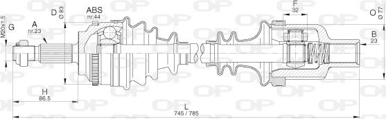 Open Parts DRS6286.00 - Arbre de transmission cwaw.fr