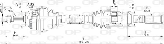 Open Parts DRS6287.00 - Arbre de transmission cwaw.fr