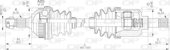 Open Parts DRS6235.00 - Arbre de transmission cwaw.fr