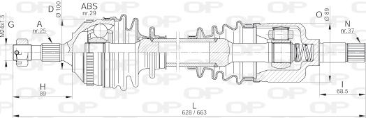 Open Parts DRS6226.00 - Arbre de transmission cwaw.fr