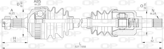 Open Parts DRS6220.00 - Arbre de transmission cwaw.fr