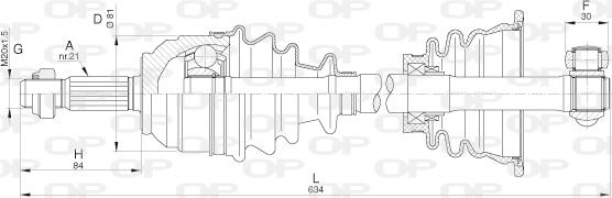 Open Parts DRS6279.00 - Arbre de transmission cwaw.fr