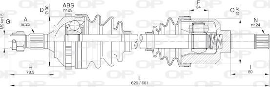 Open Parts DRS6276.00 - Arbre de transmission cwaw.fr