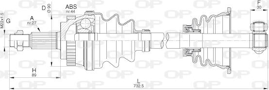 Open Parts DRS6278.00 - Arbre de transmission cwaw.fr